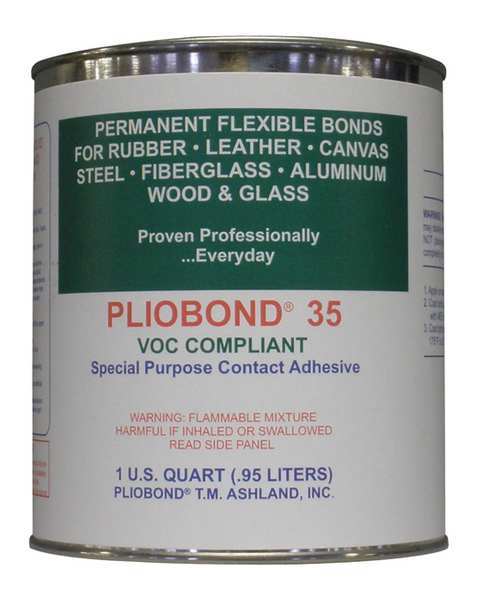 Pliobond Contact Cement, 35 Series, Tan, 1 qt, Can PC-335-LV