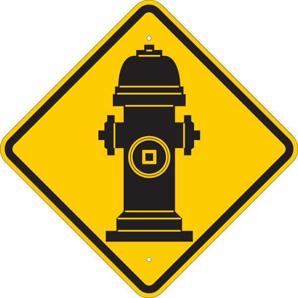 Brady Traffic Sign, 24 in H, 24" W, Aluminum, Diamond, No Text, 124609 124609
