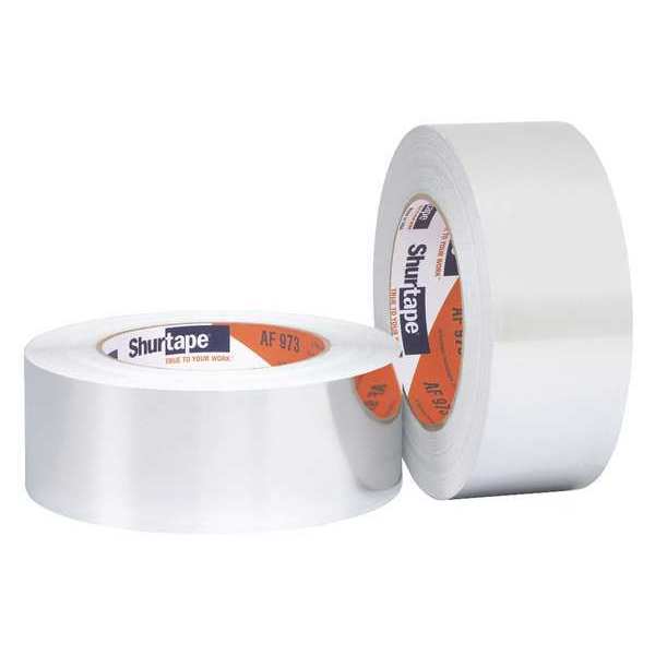 Shurtape Foil Tape, 50 yd.Lx1-7/8inW, Aluminum AF 973