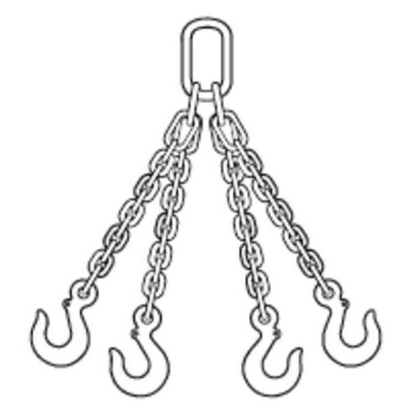 Zoro Select Chain Sling, 5 ft. L, QOS Sling Type 200002844
