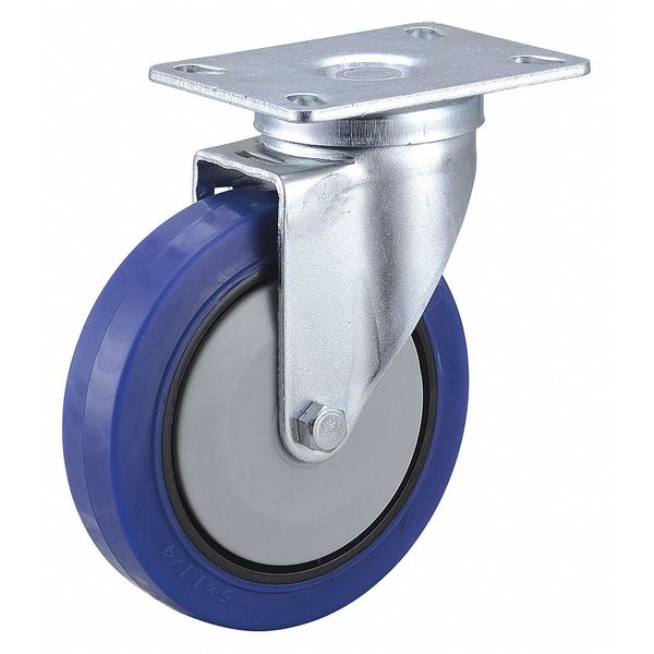 Zoro Select Plate Caster, 308 lb. Load Rating, Swivel 400K71