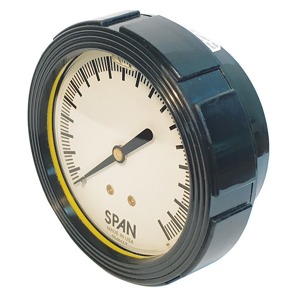 Span Pressure Gauge, 0 to 200 psi, 1/4 in MNPT, Black LFC-220-200-G