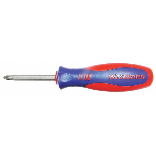 Westward Phillips, Slotted Bit 7 in, Drive Size: 1/4 in , Num. of pieces:2 401L11