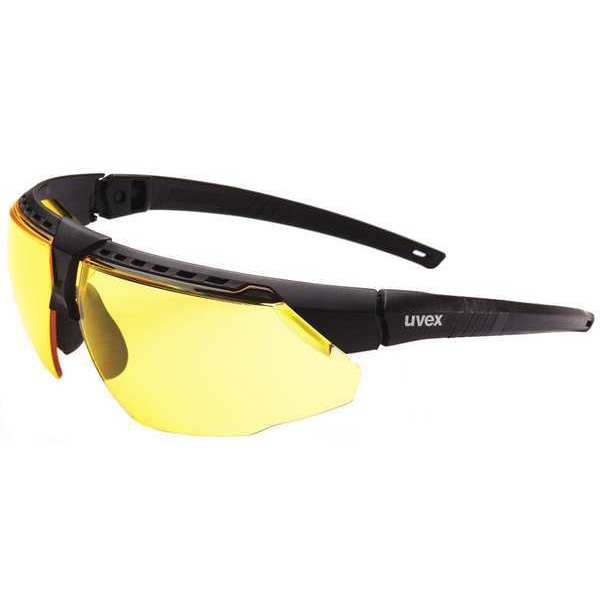 Honeywell Uvex Safety Glasses, Amber Anti-Fog, Hydrophilic, Hydrophobic, Scratch-Resistant S2852HS