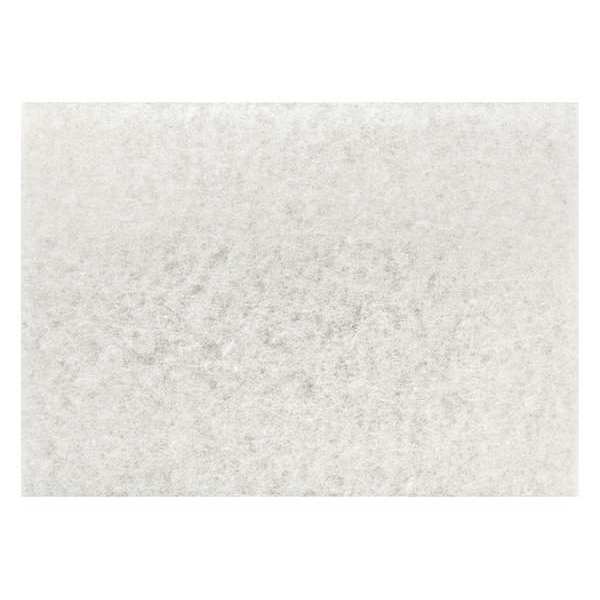 Tough Guy Buff Pad, White, Size 12" x 18", PK20 402W59