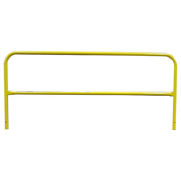 Garlock Safety Systems Guard Rail, Yellow, 8 ft. Overall L 404977S