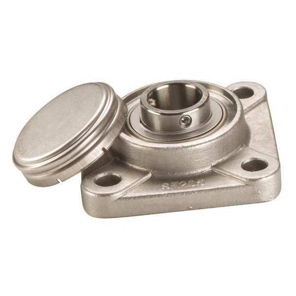 Ntn Flange Bearing, 4-Bolt, 3/4" Bore, SS/SS SUCF204-12CCFG1