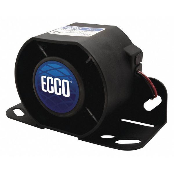 Ecco Back Up Alarm, Black, 4-13/64" H 872N