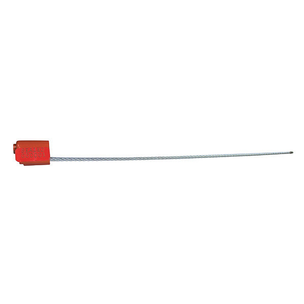 Tydenbrooks EZ Loc Zinc Cable Seal, Laser Marked Type, PK100 VCEZ1812ORARELSTG-GRAI