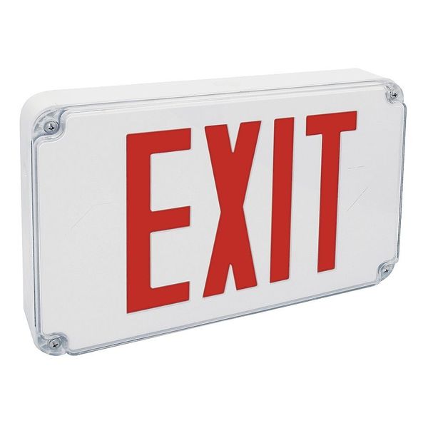Fulham Exit Sign, Red Letter, 2 Faces FHEX26R