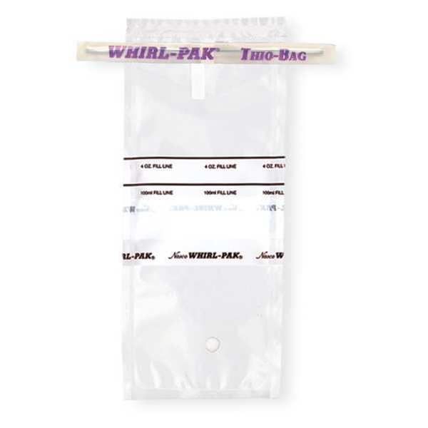 Whirl-Pak Sampling Bag, Write-On, 3.38 oz., PK100 B01040