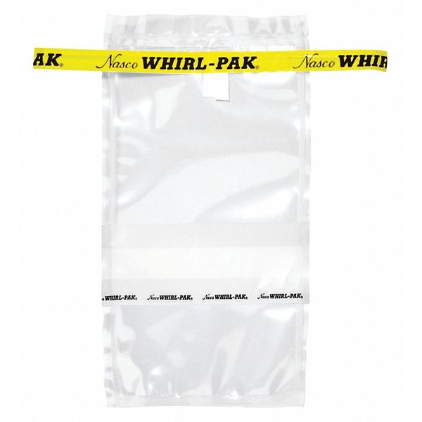 Whirl-Pak Sampling Bag, Write-On, 7 oz., 7" L, PK500 B01489