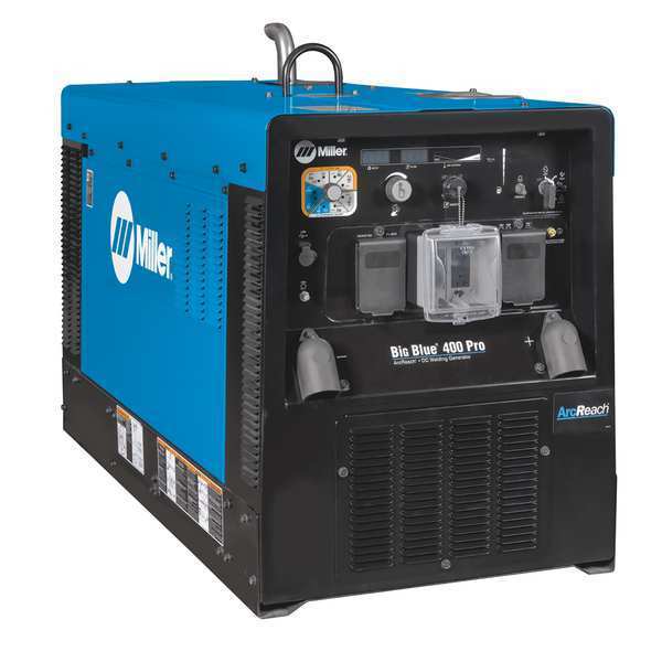 Miller Electric Engine Driven Welder, Big Blue(R) 400 Pro Series, Electric Start, 24.7 hp, Diesel, 12,000 W Peak 907733001