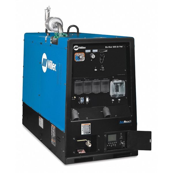 Miller Electric Engine Driven Welder, Big Blue(R) 600 Air Pak(TM) Series, Electric Start, 65.7 hp, Diesel 907750001