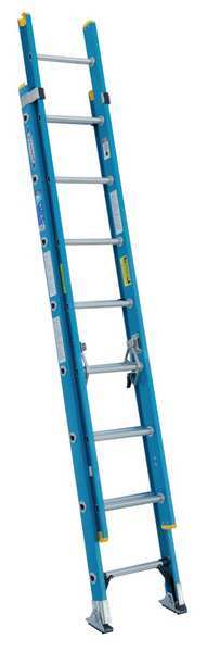 Werner 16 ft Fiberglass Extension Ladder, 250 lb Load Capacity D6016-2