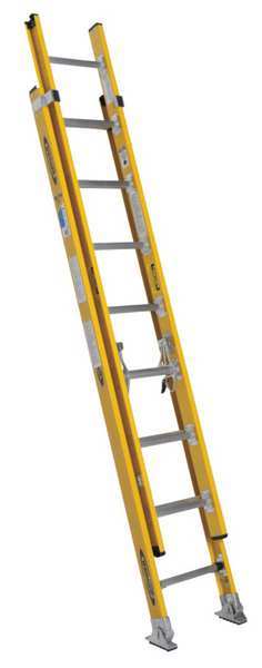 Werner 16 ft Fiberglass Extension Ladder, 375 lb Load Capacity 7116-2