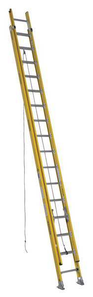 Werner 32 ft Fiberglass Extension Ladder, 375 lb Load Capacity 7132-2