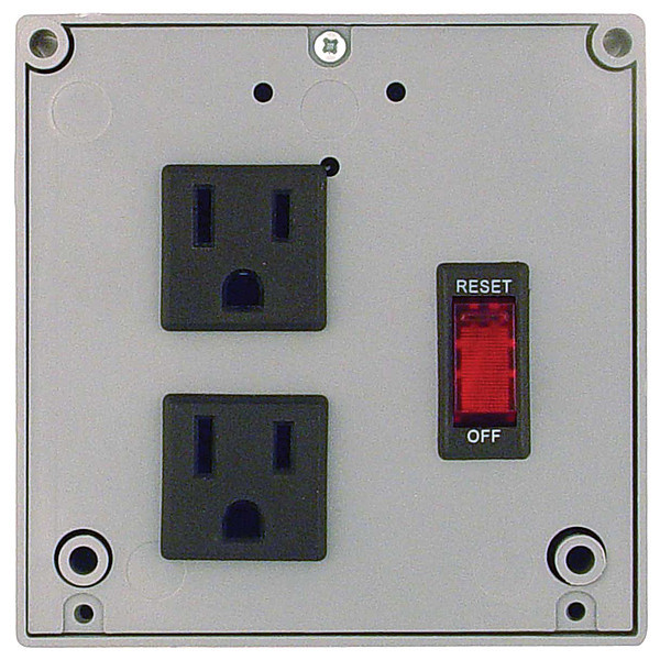 Functional Devices-Rib Nonfusible Single Throw Safety Switch, General Duty, 120V AC, 2PST, 4 A, NEMA 1 PSPT2RB4