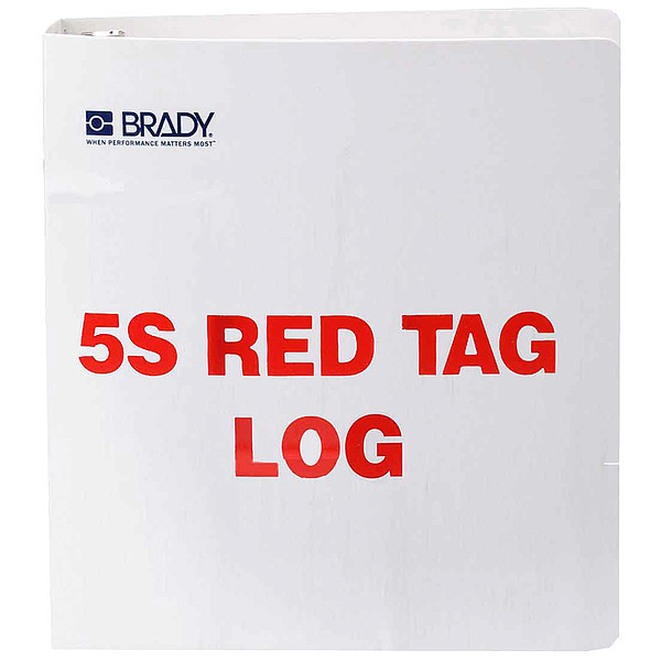 Brady Red Tag Binder 122052