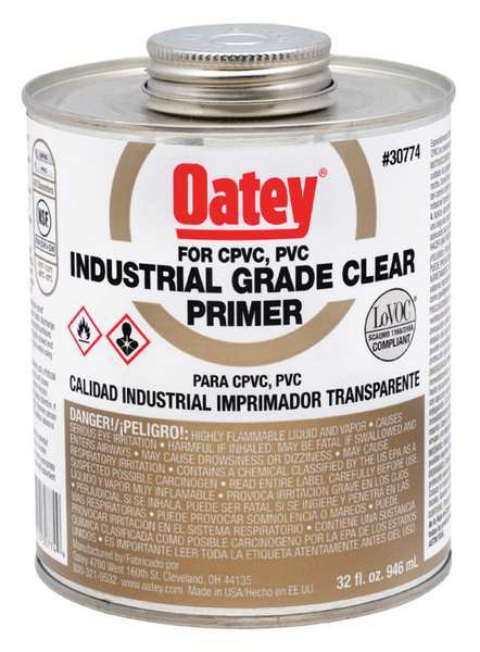 Oatey Industrial Clear Primer, 32 oz. 30774