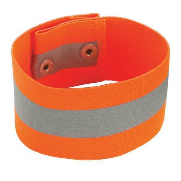 Glowear By Ergodyne Arm/Leg Band - Button, S/M, Orange 8001