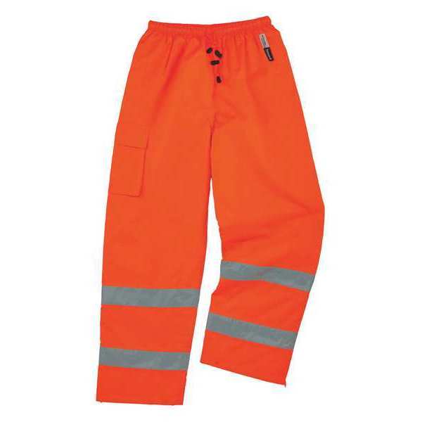 Glowear By Ergodyne Medium Class E Thermal Pants, Orange 8925