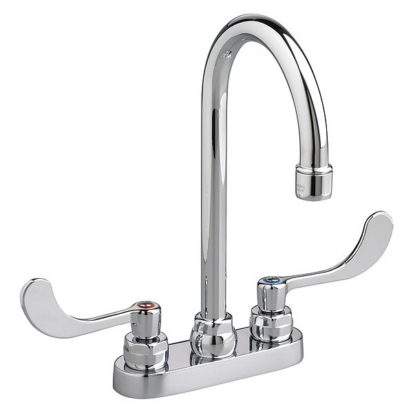 American Standard Dual Handle 4" Mount, 3 Hole Bathroom Faucet, Polished chrome 7502170.002