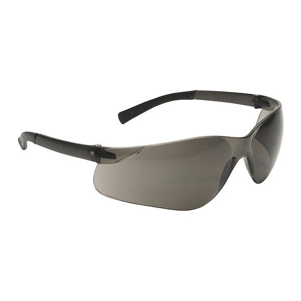 Bouton Optical Safety Glasses, Gray Scratch-Resistant 250-06-5501