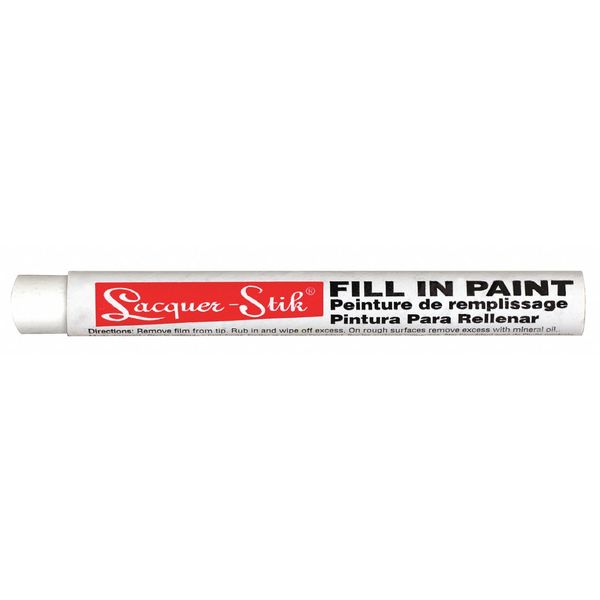 Markal Paint Crayon, Fine Tip, White Color Family 51120