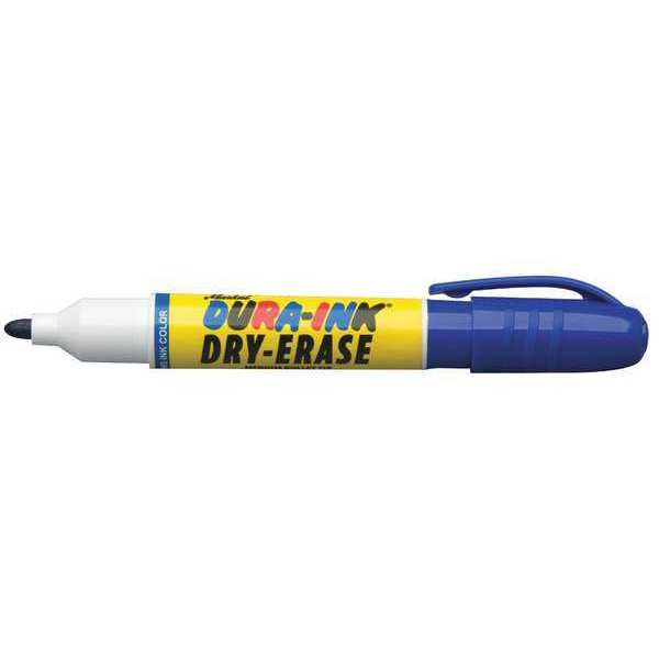 Markal Dry Erase Marker, Barrel Type, Blue 96572