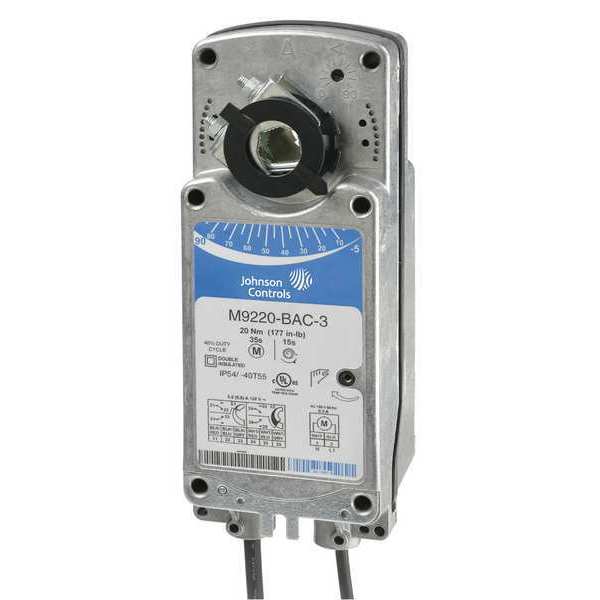 Johnson Controls Electric Actuator, 24 to 57 sec.120VAC M9220-BAA-3