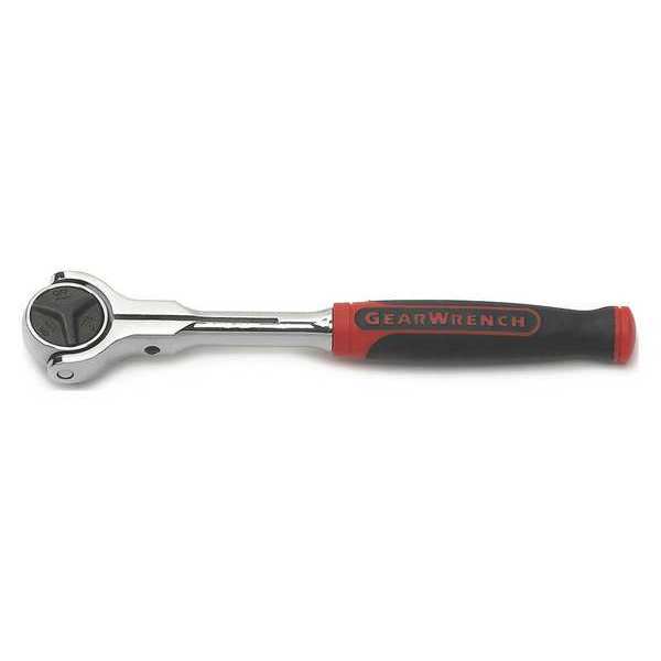 Gearwrench 1/4" Drive 72 Geared Teeth Roto Head Style Roto Ratchet, 6.75" L, Bright Chrome Finish 81224