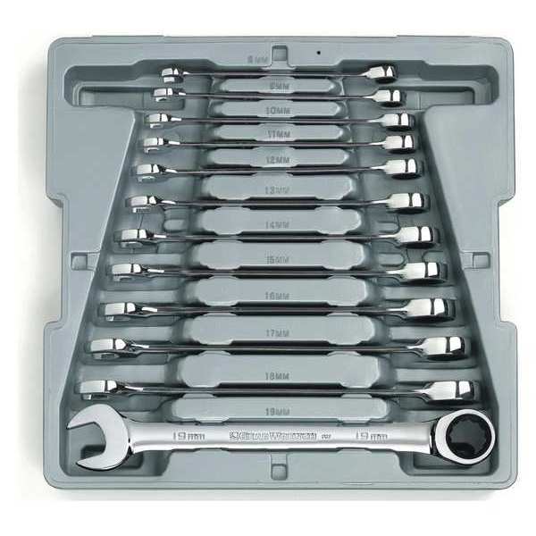 Gearwrench 12 Pc. 12 Point Ratcheting Combination Metric Wrench