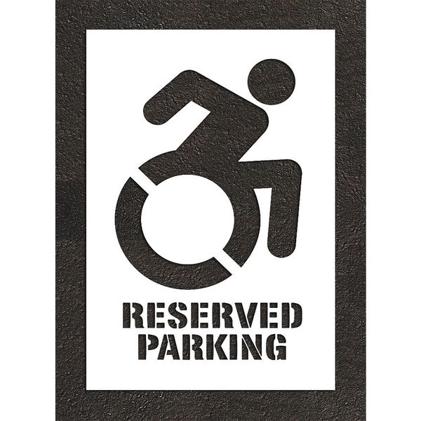 4 Inch Reusable No Parking Stencil 1/16 Thickness Light Duty Parking Lot  Stenci