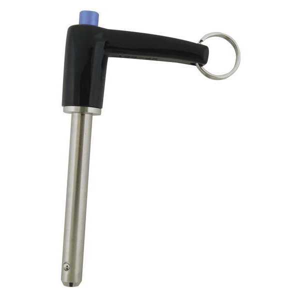 Zoro Select Ball Lock Pin, L-Handle, 5/16" Pin Dia. LBL-126