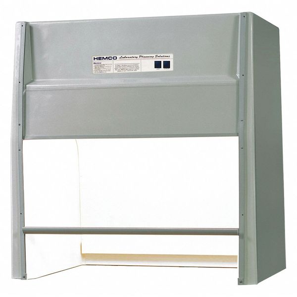 Hemco Ductless Fume Hood, Fiberglass, 115V, 24" W 92025