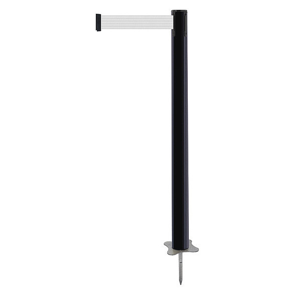 Tensabarrier Spike Post, Black Post, 43" H 884-33-MAX-B1X-C