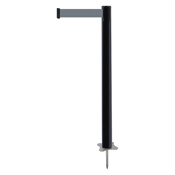 Tensabarrier Spike Post, Black Post, 43" H 884-33-STD-B5X-C