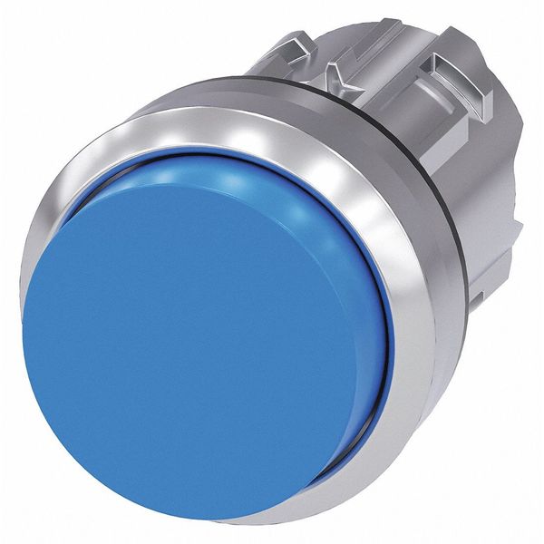 Siemens Push Button Operator, Blue, Metal Bezel 3SU1050-0BB50-0AA0