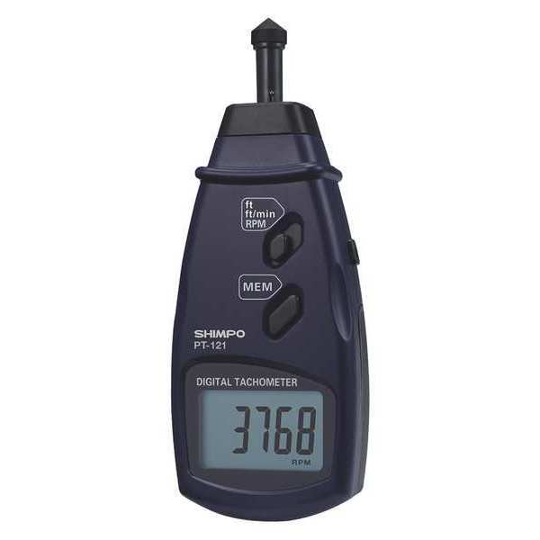 Shimpo Tachometer, 0.16 to 6561 Speed FPM PT-121