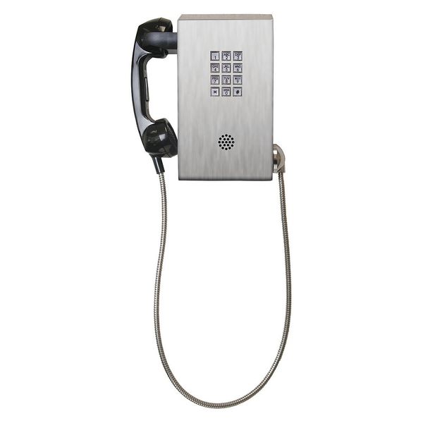 Gai-Tronics Telephone, Analog, Gray, Surface Mount 210-002