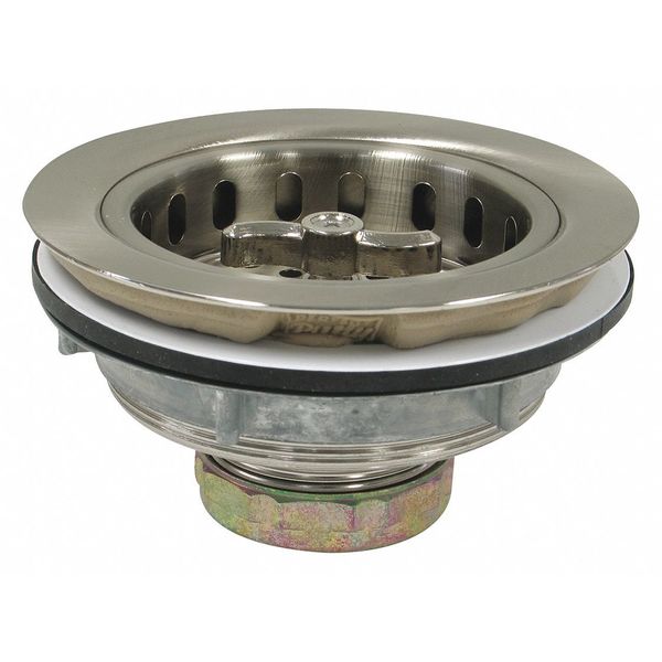 Perfect Putty Sink Strainer, Satin Brushed Nickel 59-3152