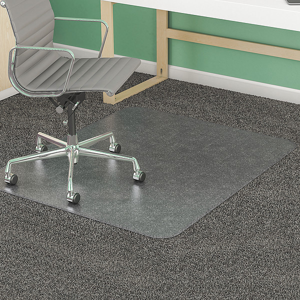 Deflecto Chair Mat, Rectangular, Clear, 46\u0022 x 60\u0022 CM14443FGR