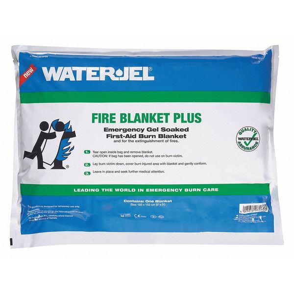 Waterjel Fire Blanket, 60" W 72" L, Tan, Orange Case G7260P-4.69.000