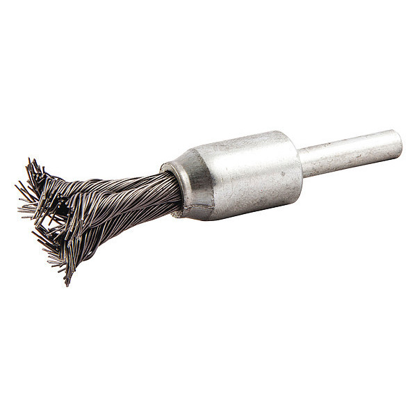 Zoro Select Knot Wire End Brush, Shank Size 1/4", Max. RPM: 22, 000 RPM 66252838876