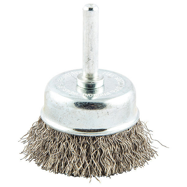 Zoro Select Crimped Wire Cup Brush, Shank Mount 66252838859