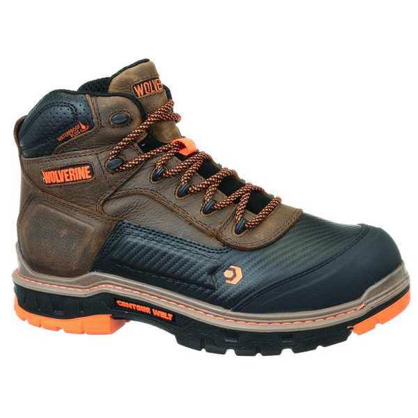 Wolverine Size 11-1/2 Men's Hiker Boot Composite Work Boot, Brown W10717
