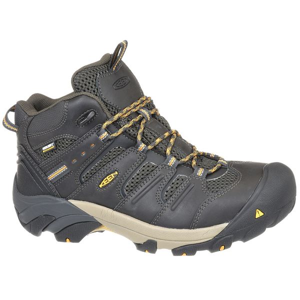 Keen Size 11-1/2 Men's Hiker Boot Steel Work Boot, Raven/Tawny Olive 1018079