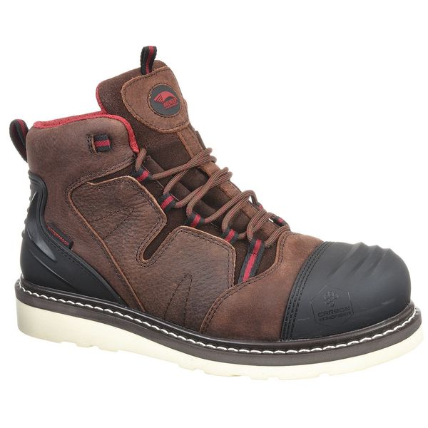 Avenger Safety Footwear Size 7-1/2 Men's 6" Work Boot Composite Work Boot, Brown A7506 7.5W
