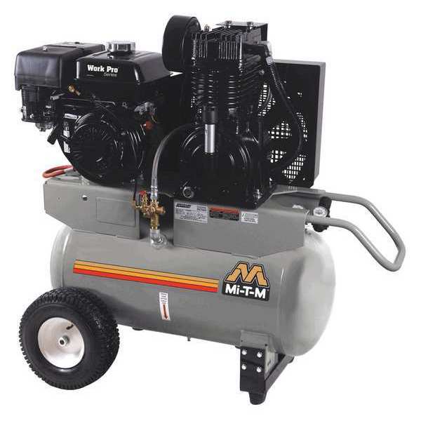 Mi-T-M Air Compressor, 9 HP Gas, 20 gal., 17.2 CFM AM2-PM09-20G